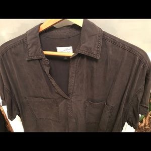 EUC Black/Grey Lyocell Shirt Dress👕👗 w Pockets!